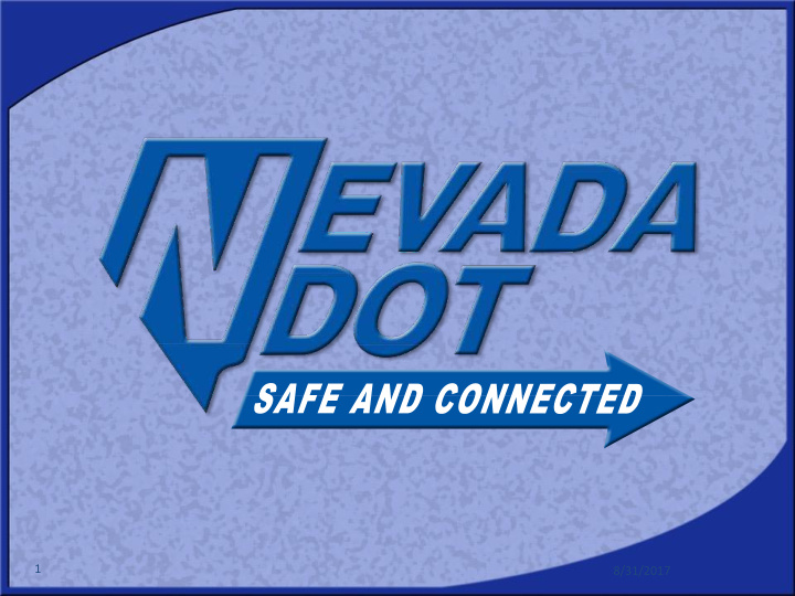 1 8 31 2017 session 6 nevada dot usdot fhwa road weather