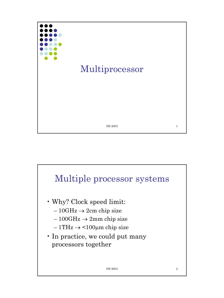 multiprocessor