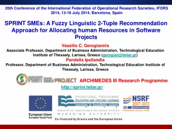 SPRINT SMEs: A Fuzzy Linguistic 2-Tuple Recommendation  Approach for Allocating human Resources in