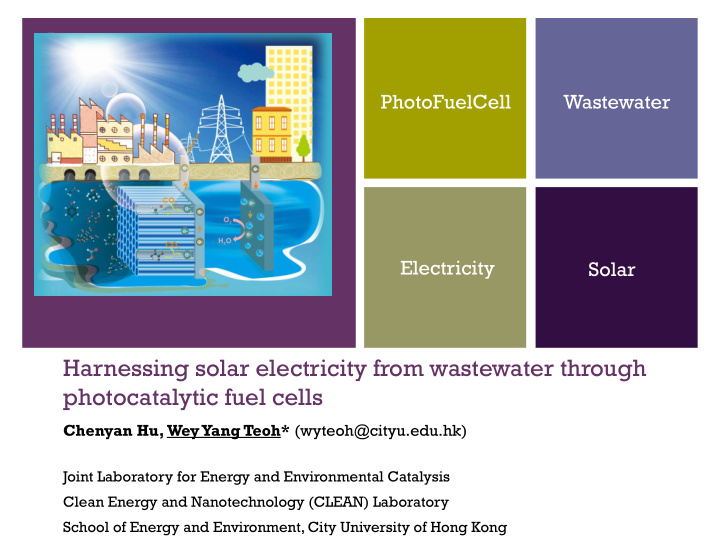 photofuelcell wastewater electricity solar harnessing