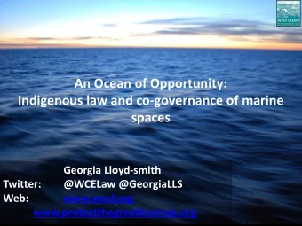 spaces  Georgia Lloyd-smith  Twitter:  @WCELaw @GeorgiaLLS  Web:  www.wcel.org