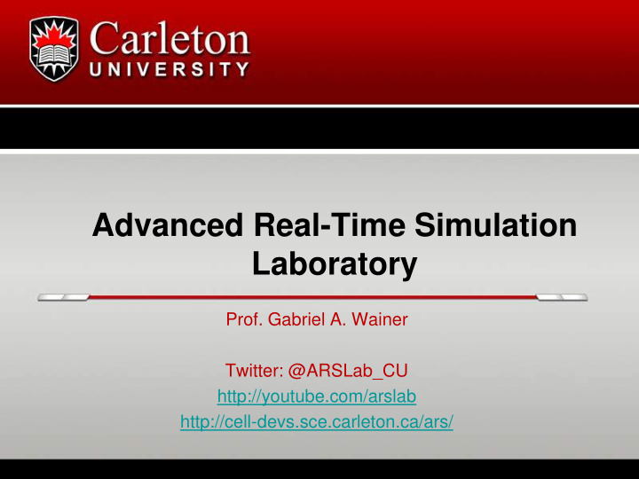 advanced real time simulation