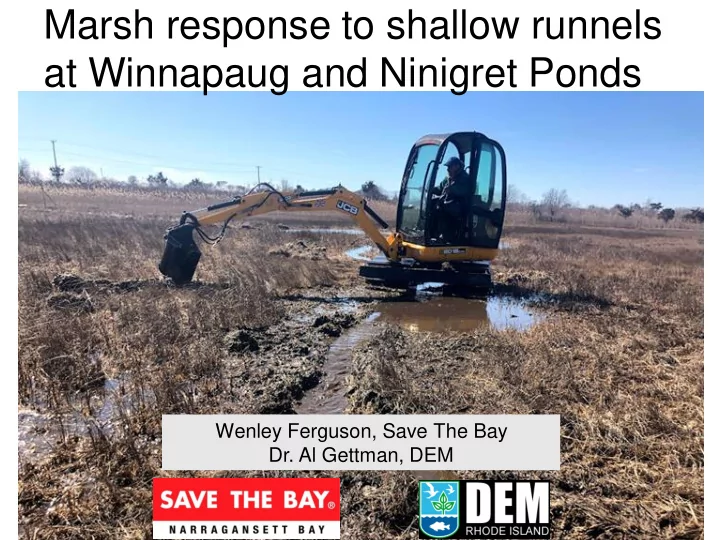 at winnapaug and ninigret ponds