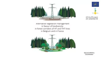 in Belgium and in France  Grard JADOUL  Coordinator  1.Project editing Budget : 2,5 M