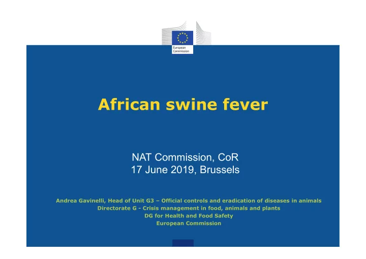 african swine fever