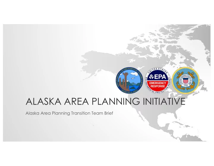 alaska area planning initiative