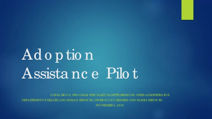ado ptio n assista nc e pilo t