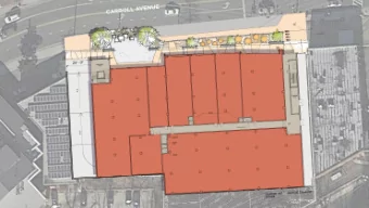 1  FOOD AND BEVERAGE  2  RETAIL  3  STUDIO  4  SPACE TO INCLUDE (4) 4-YARD DUMPSTERS  5  6