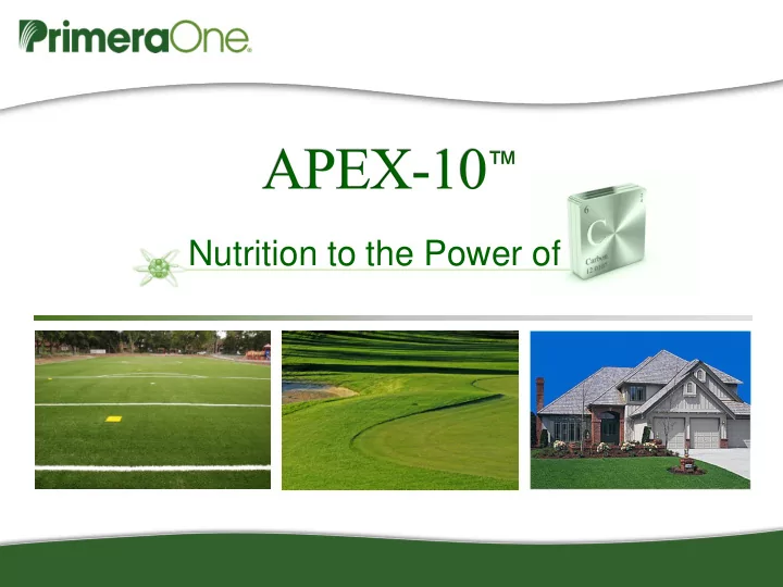 nutrition to the power of