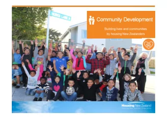 Four main areas  Neighbours meet ups  Its important to get to know about each other,  sharing