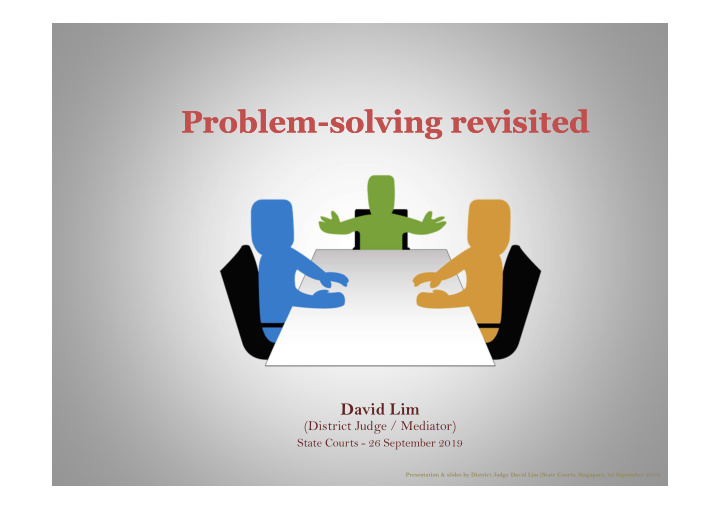 problem solving revisited problem solving revisited