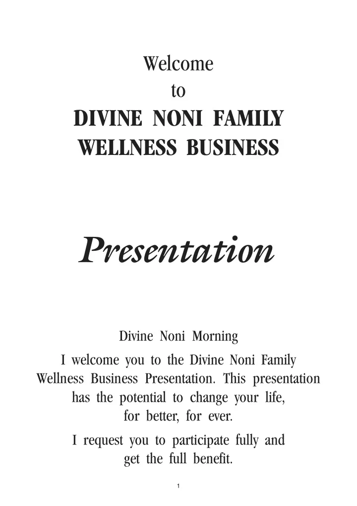 presentation