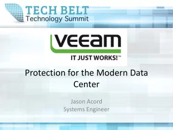 Center  Jason Acord  Systems Engineer  2  Secondary backup storage ( onsite)  Backup  Backup copy