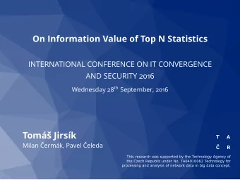 Tom Jirsk  Milan ermk, Pavel eleda  Motivation  Brace yourself, IoT is coming.  Large