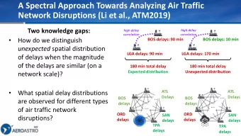 A Spectral Approach Towards Analyzing Air Traffic  Network Disruptions (Li et al., ATM2019)  Two