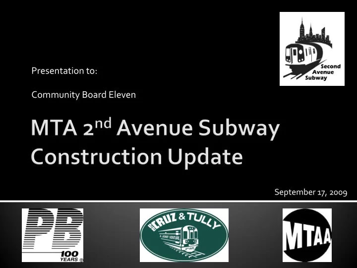 presentation to community board eleven