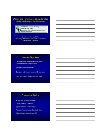 1  Image acquisition, display, &amp; interpretation  Image acquisition, display, &amp;