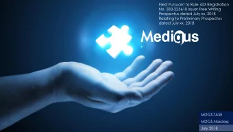 Filed Pursuant to Rule 433 Registration  No. 333-225610 Issuer Free Writing  Prospectus dated July