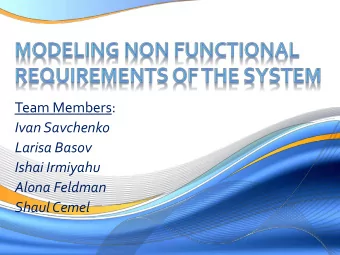 Ivan Savchenko  Larisa Basov  Ishai Irmiyahu  Alona Feldman  Shaul Cemel  Introduction and