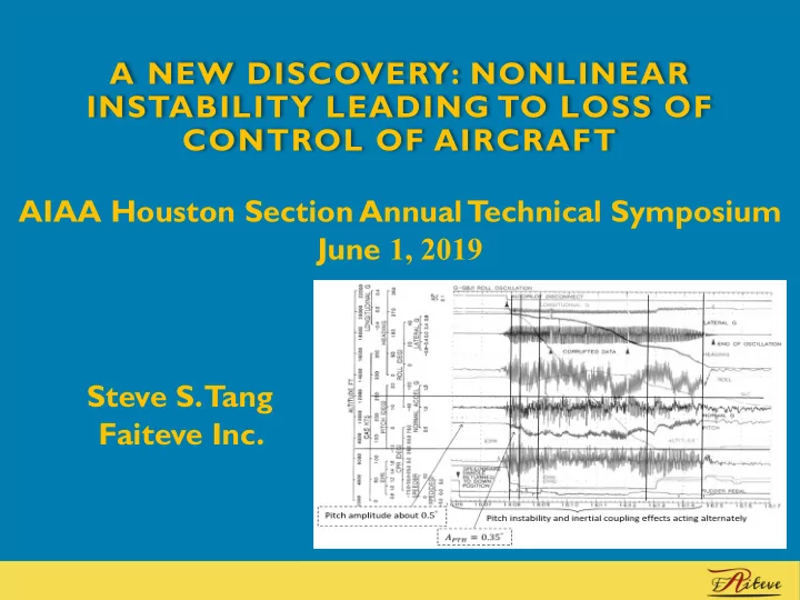 a new discovery nonlinear instability leading to loss of