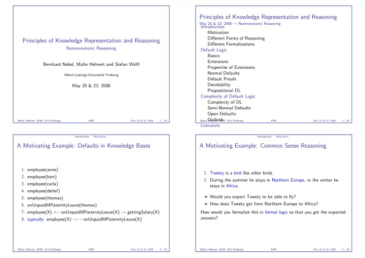 principles of knowledge representation and reasoning