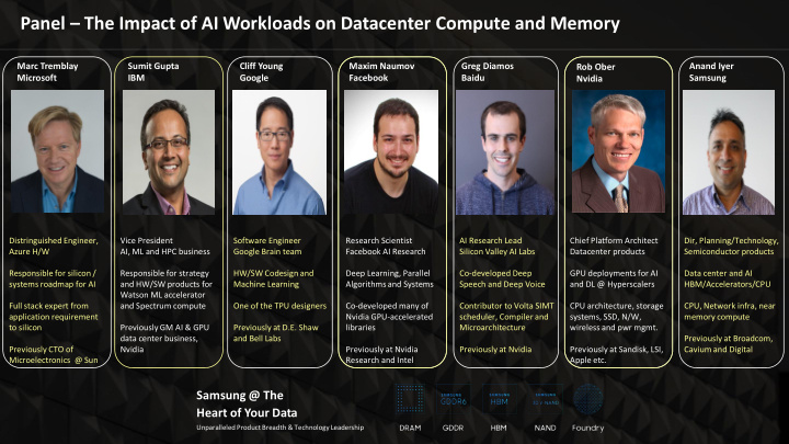 panel the impact of ai workloads on datacenter compute