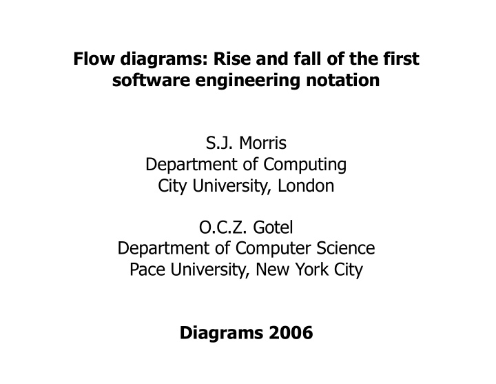 flow diagrams rise and fall of the first software