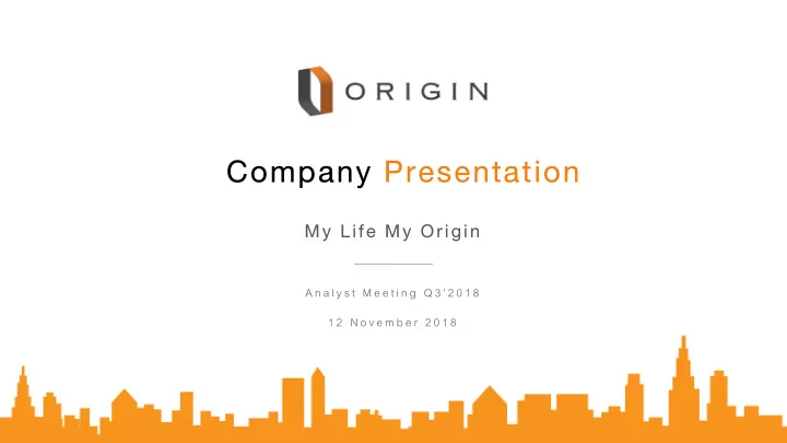 company presentation