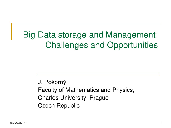 big data storage and management challenges and