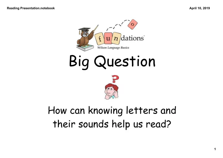 big question