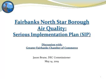 Jason Brune, DEC Commissioner  May 14, 2019  1  Overview  What is PM2.5 and Why Are We Here?