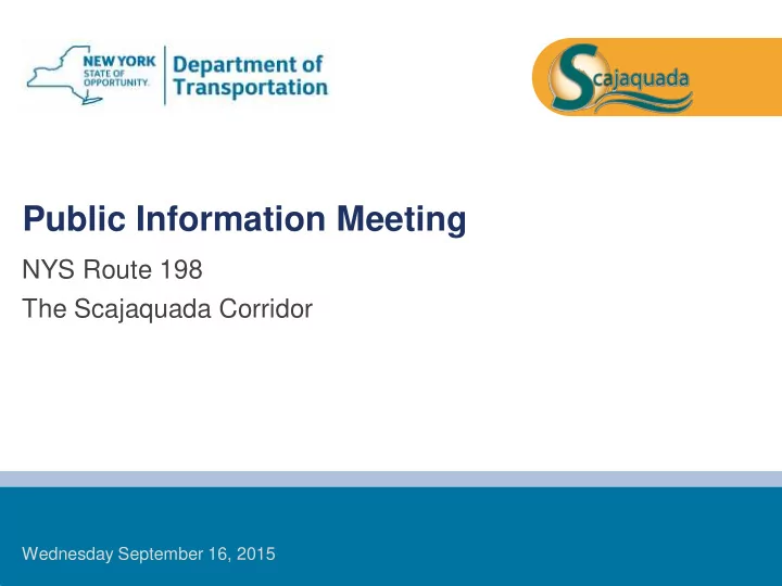 public information meeting