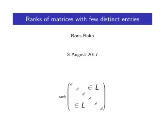 L  d          d      rank      d          L  d