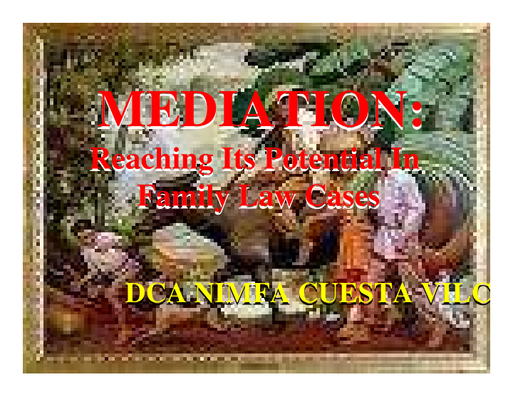 mediation mediation