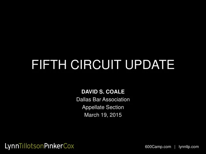 fifth circuit update