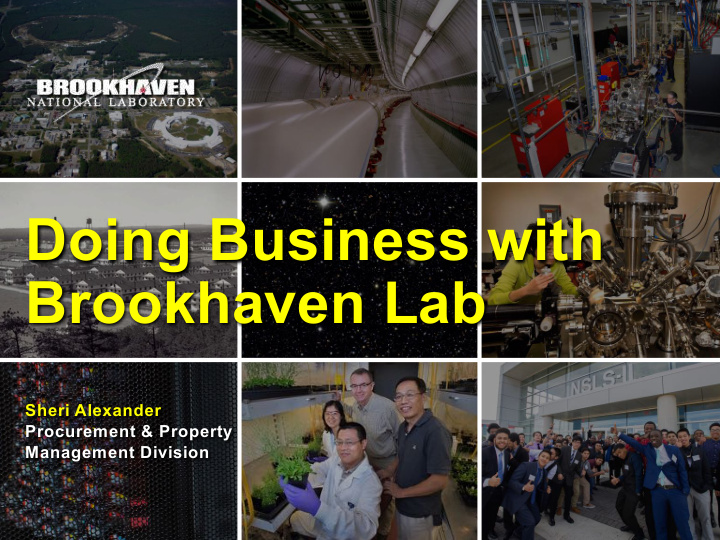 doing business with brookhaven lab