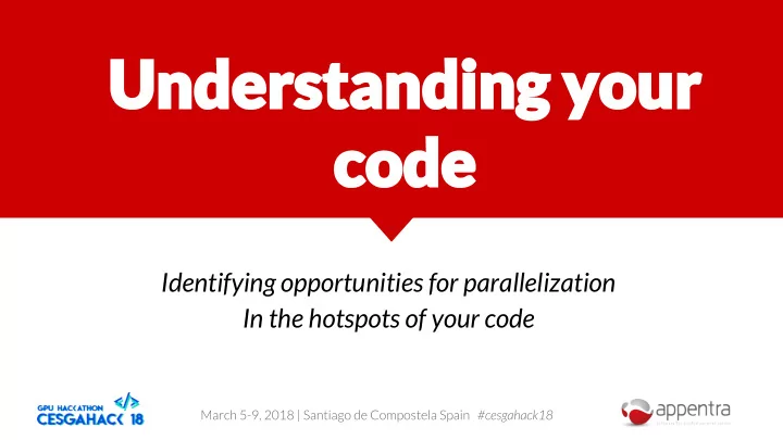 identifying opportunities for parallelization in the