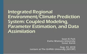 Integrated Regional  Environment/Climate Prediction  System: Coupled Modeling,  Parameter