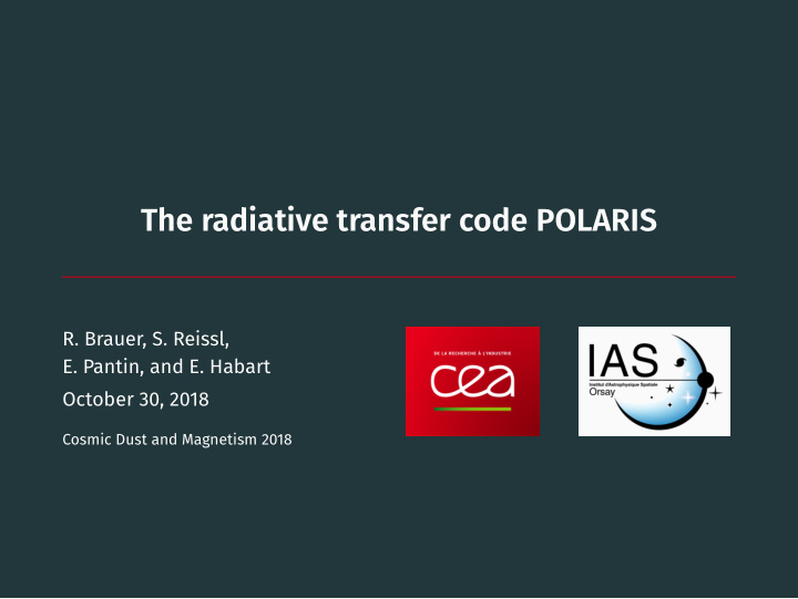 the radiative transfer code polaris