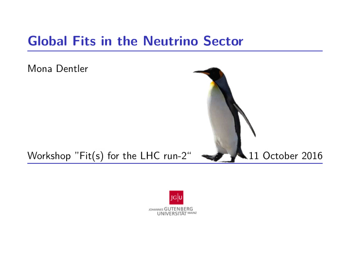 global fits in the neutrino sector
