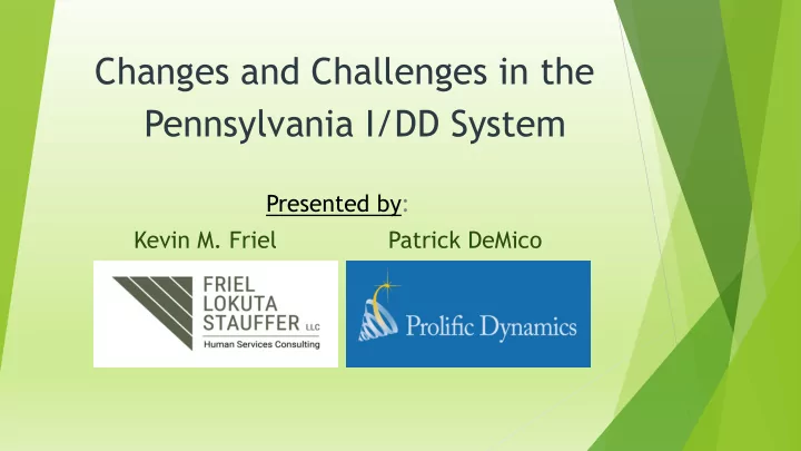 pennsylvania i dd system