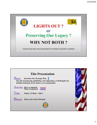 Some Will  Some Wont  So What  WHY STRATEGIC PLANNING? IMPROVES: systems, processes, and member