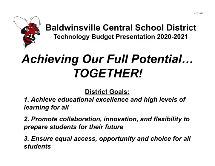 achieving our full potential together