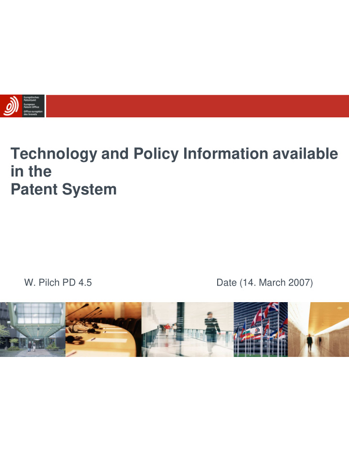 technology and policy information available in the patent