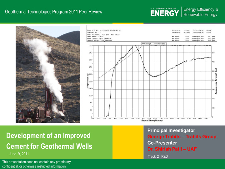 cement for geothermal wells