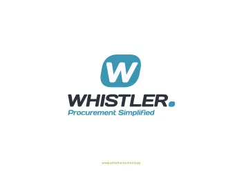 www.whistler.technology  Heritage  www.whistler.technology  Established 2001  ISO9001:2008 and