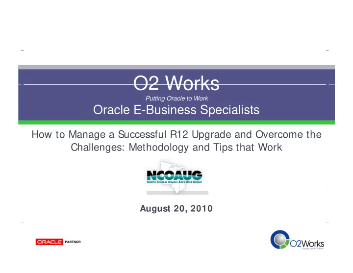 o2 works o2 works