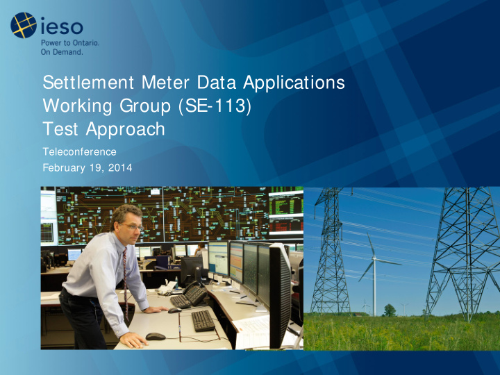 settlement meter data applications working group se 113
