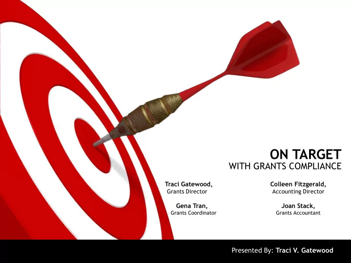on target