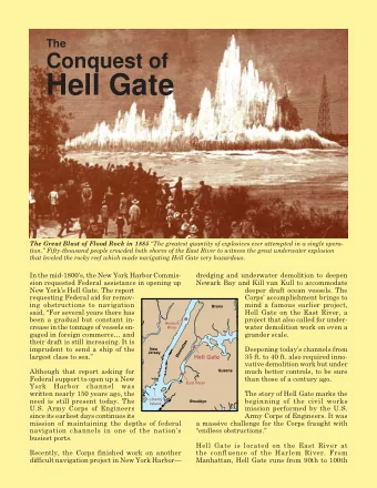 Hell Gate The Great Blast of Flood Rock in 1885 The greatest quantity of explosives ever